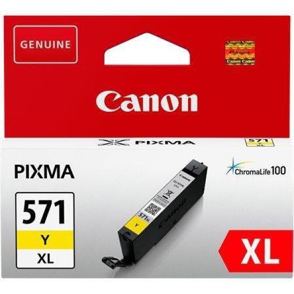 Canon CLI 571XL Y (0334C001),  žlutá barva pro tiskárny Canon