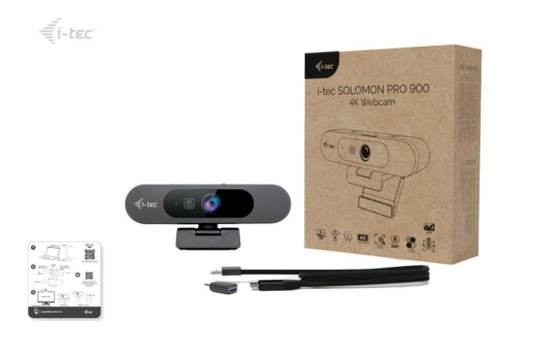 i-tec SOLOMON PRO 900 4K Webcam / otevrena