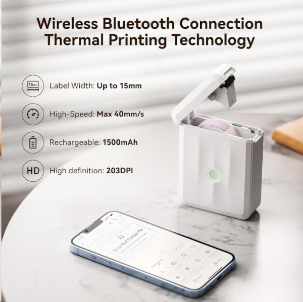 Niimbot Tiskárna štítků D110-M Smart, bílá + role štítků 160 ks