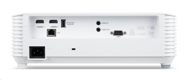 ACER Projektor P5550, DLP 3D, 1080p (1920x1080), 5200 ANSI, 15 000:1, VGA, HDMI(MHL), HDMI, RJ45, repro 1x10W, 2.73Kg, L