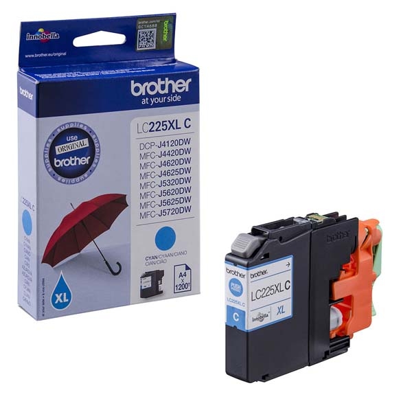 Náplň Brother LC-225XLC azurová