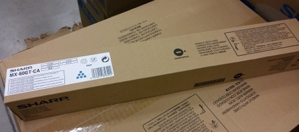 Toner Sharp MX-60GTCA azurový