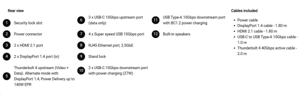 DELL LCD U5226KW - 52"/IPS/LED/6144x2560/21:9/120Hz/8ms/2000:1/400 cd/m2/DP/HDMI/THb/THB/VESA/3YNBD (210-BTFW)