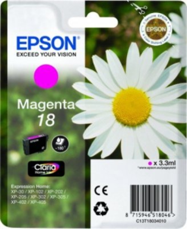 Náplň Epson 18, C13T18034010 purpurová 