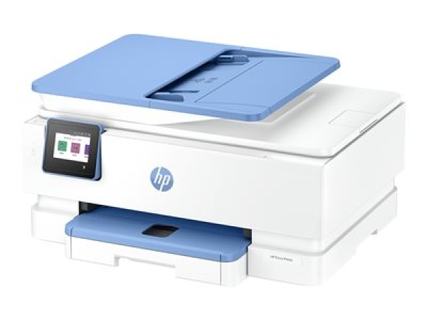 HP ENVY Photo 7931 All-in-One - Multifunkční tiskárna - barva - tryskový - 216 x 297 mm (originální) - A4/Legal (média) - až 13 stran/min. (kopírování) - až 15 stran/min. (tisk) - 125 listy - USB 2.0, Wi-Fi(ac) - OOV bílá s akcenty v barvě mraků modrá