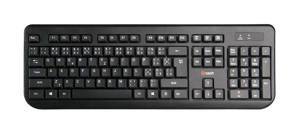 Klávesnice C-TECH WLKMC-01 USB combo set s myší