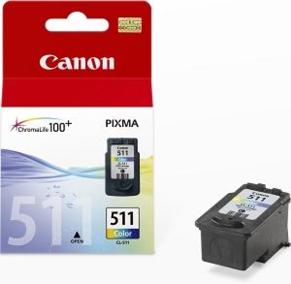 Náplň CANON CL-511, 2972B001, barevná (244 stran / 9 ml)