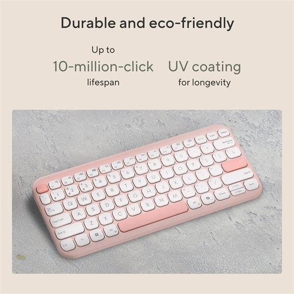 ASUS Marshmallow KW100 Copilot version - bezdrôtová klávesnica, Pink, CZ/SK