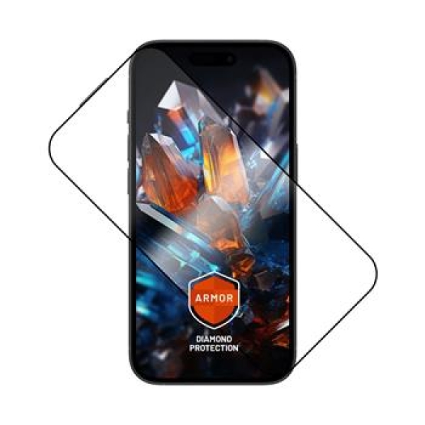 FIXED Armor s aplikátorem pro Apple iPh 15+, černé