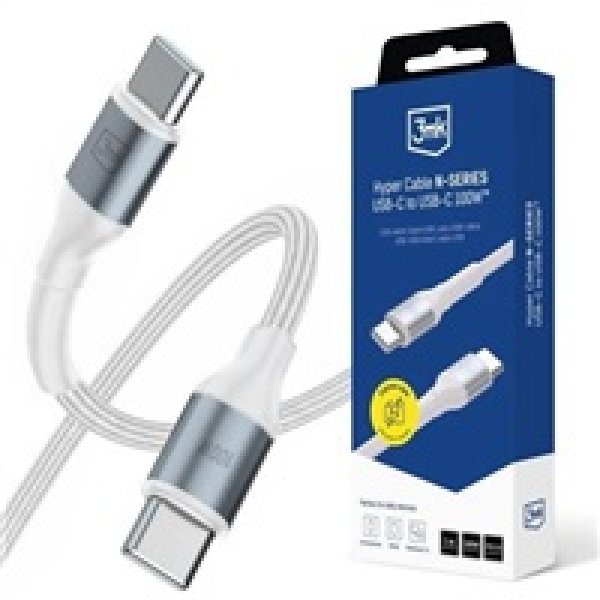 3mk Hyper Cable N-SERIES C to C 1m 20V/5A 100W White / Black