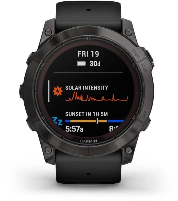 Garmin Fenix 7X PRO Sapphire Solar Carbon Gray DLC Titanium / Black Band, EU