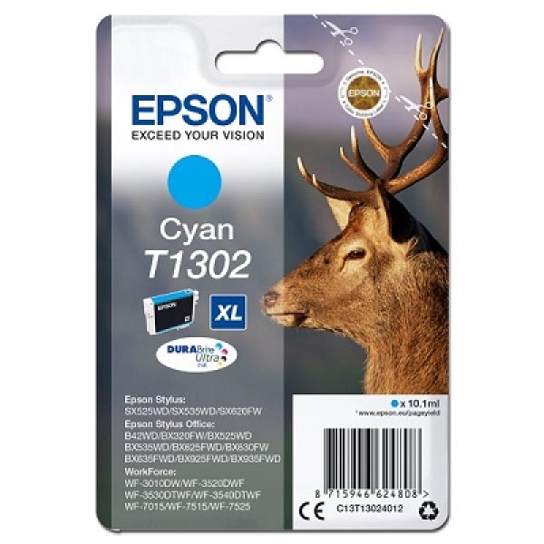 Náplň Epson C13T13024010 (XL) azurová
