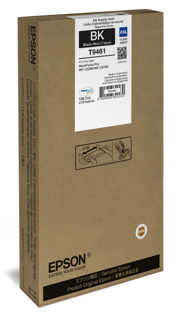 Náplň Epson T9461, C13T946140 (XXL) černá