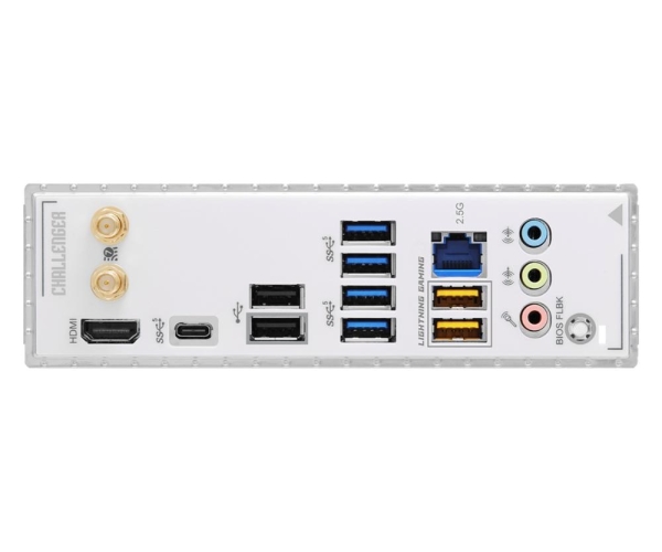 MB Asrock B860 CHALLENGER WIFI WHITE /LGA1851/4xDDR5/M.2/W7+BT5.4/HDMI/ATX, White