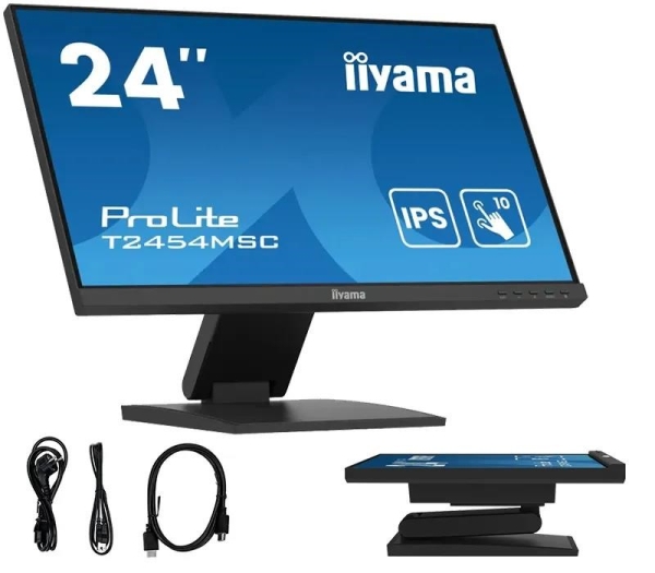 24'' iiyama T2454MSC-B3AG - IPS,FHD,USB,repro