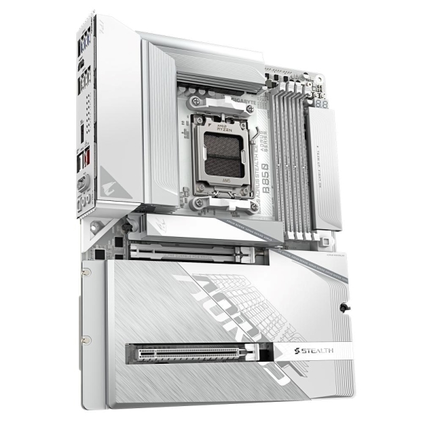 GIGABYTE MB Sc AM5 B850 AORUS STEALTH ICE, AMD B850, 4xDDR5, 1xHDMI