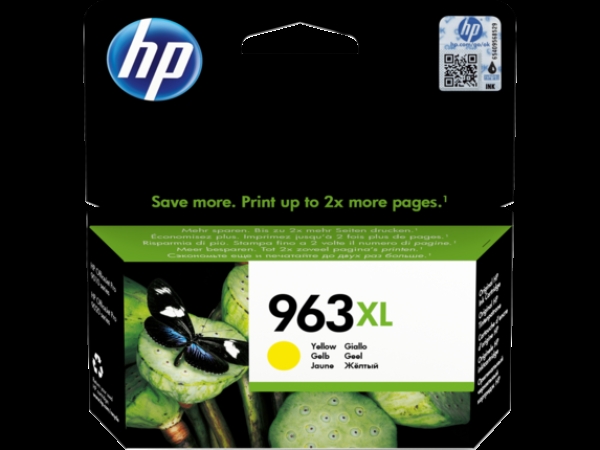 HP 963XL (3JA29AE), žlutá originální náplň do tiskárny HP