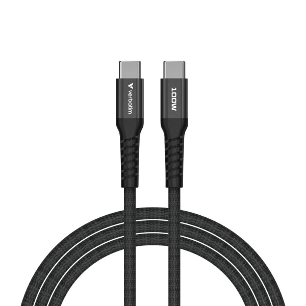 Verbatim USB kabel USB C samec - USB C samec, 100W, 1.2m, magnetický, černý, box, 31863
