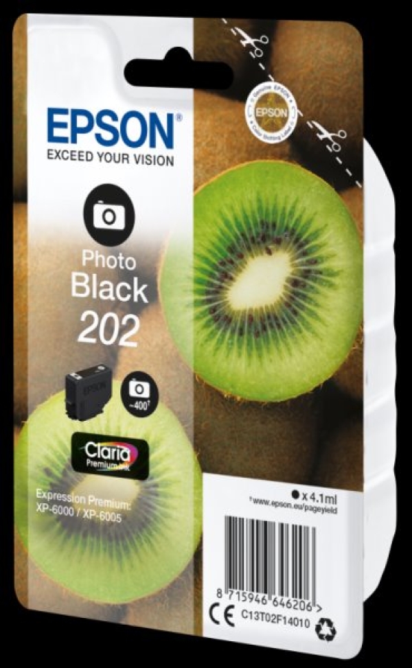 Náplň Epson 202, C13T02F14010 foto černá