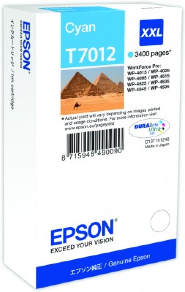 Náplň Epson C13T70124010 (XXL) azurová 