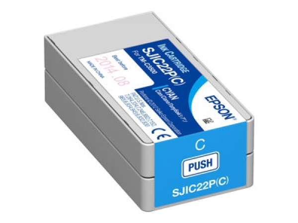 Náplň Epson SJIC22P(C), C33S020602 azurová