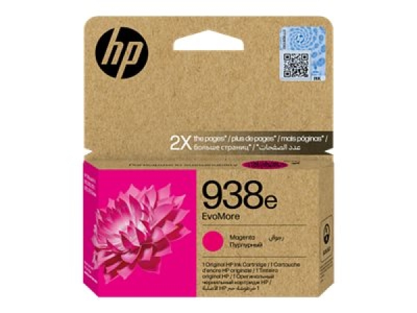 HP 938e EvoMore - 20 ml - purpurová - originální - Officejet - inkoustová cartridge - pro Officejet Pro 9110b, 9120, 9120b, 9120e, 9130b, 9130e, 9720E, 9730e