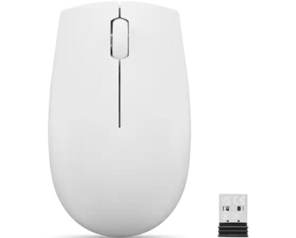 Lenovo 300/Cestovní/Optická/Bezdrátová USB/Cloud Grey