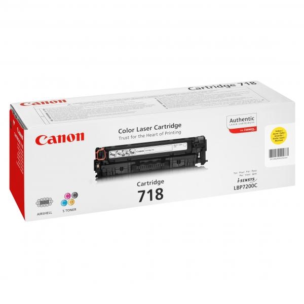 Toner CANON CRG-718 žlutý (2 900 stran)