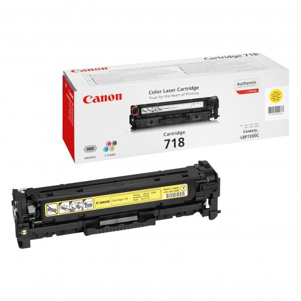 Toner CANON CRG-718 žlutý (2 900 stran)