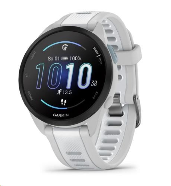 Garmin GPS sportovní hodinky Forerunner® 165, Mist grey/Whitestone, EU