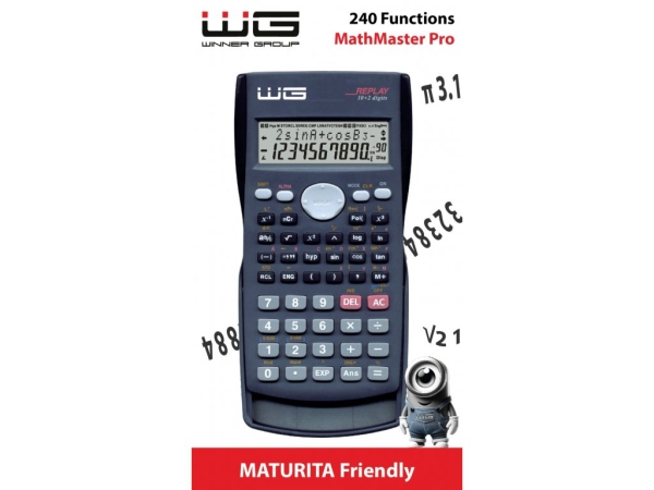 WG - Kalkulačka WG2 MathMaster Pro, vědecká, černá