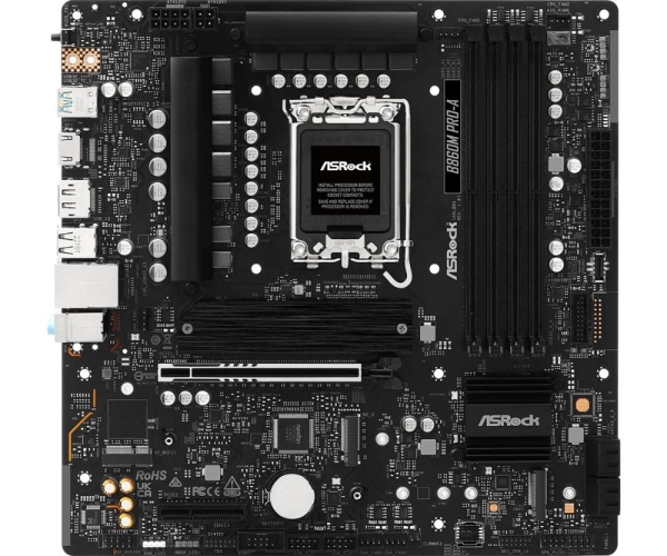 ASRock MB Sc LGA1851 B860M Pro-A, Intel B860, 4xDDR5, 1xDP, 1xHDMI, mATX