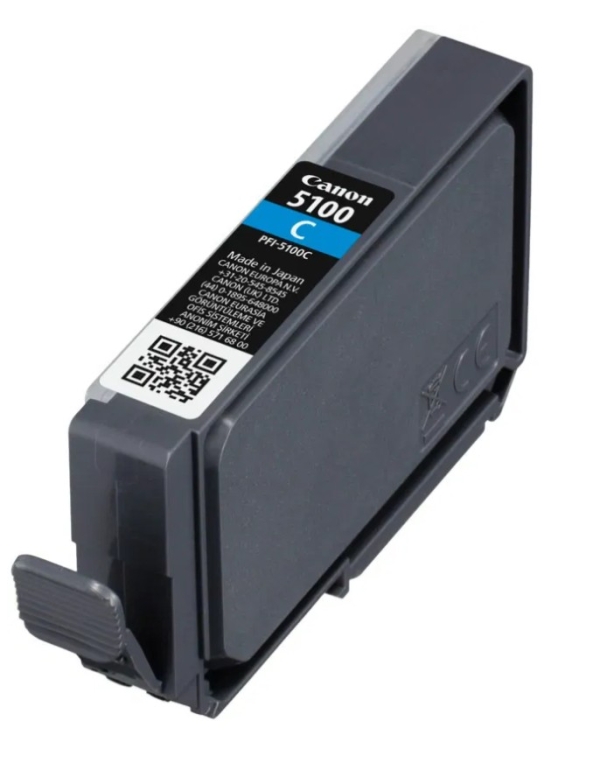 Canon PFI-5100 C - 14.4 ml - azurová - originální - závesný box - inkoustový zásobník - pro imagePROGRAF PRO-310