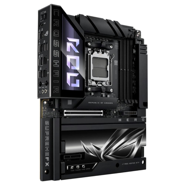 ASUS MB Sc AM5 ROG CROSSHAIR X870E HERO BTF, 4xDDR5, WIFI, 1xHDMI, 2xThunderbolt, ATX