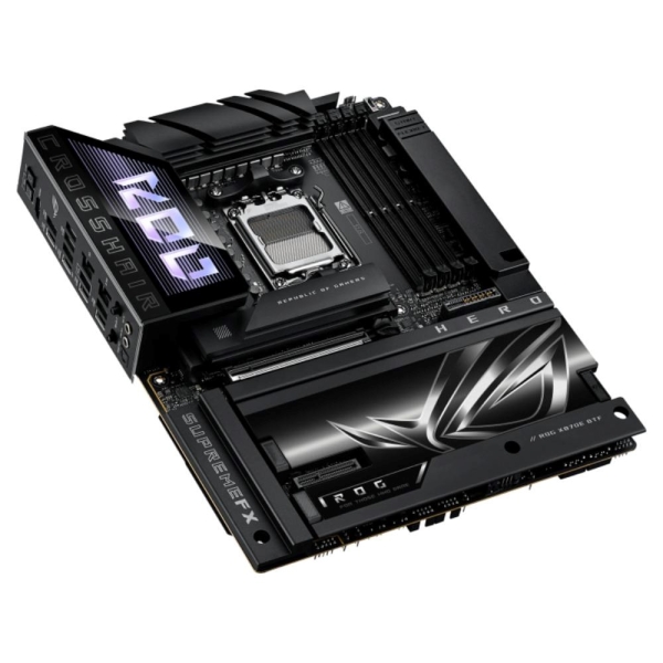 ASUS MB Sc AM5 ROG CROSSHAIR X870E HERO BTF, 4xDDR5, WIFI, 1xHDMI, 2xThunderbolt, ATX