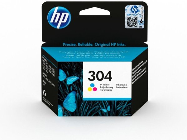 HP originální ink B7RT6AE, HP 302/304, CMY, 150str.