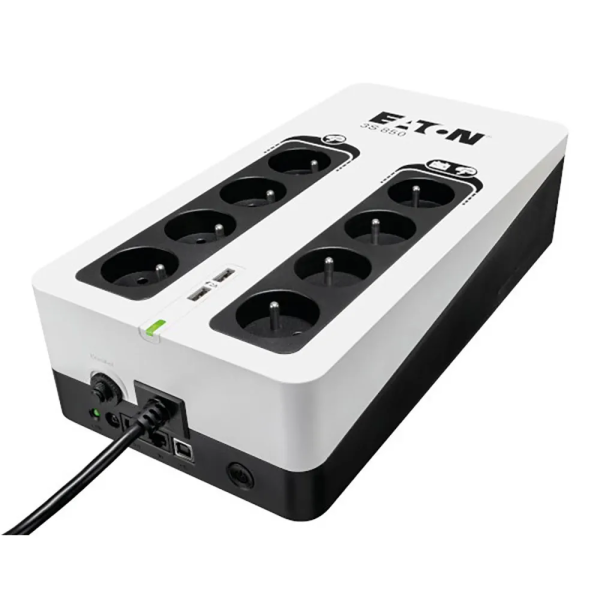 Eaton 3S 850 FR, UPS 850VA / 510W, 8 zásuvek (4 zálohované), USB, 2x USB charge, české zásuvky