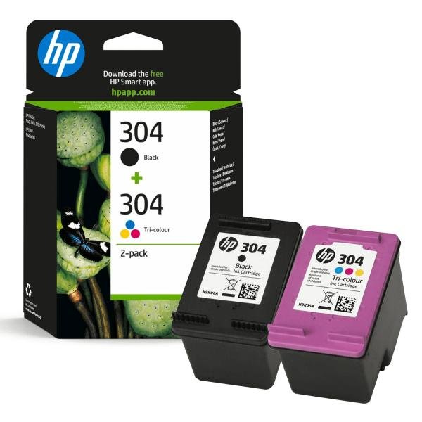HP originální ink B7RT6AE, HP 302/304, CMY, 150str.