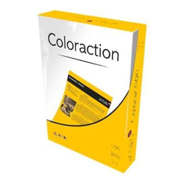 Xerografický papír Coloraction, Venezia, A4, 80 g/m2, tmavě oranžový, 500 listů, vhodný pro inkoustový tisk