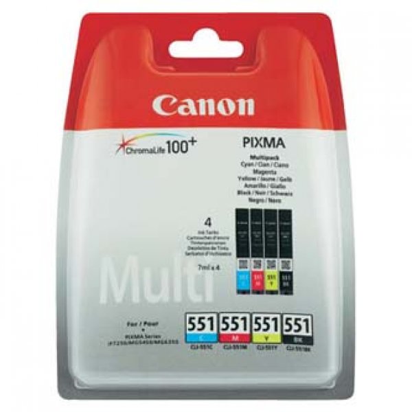 Náplň Canon CLI-551 CMYK 4-pack