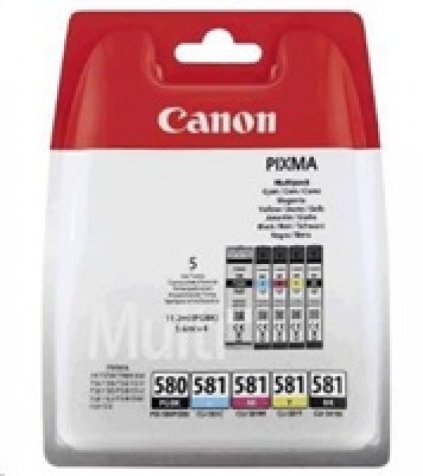 Náplň Canon PGI-580PGBK/CLI-581 CMYK 5-pack blistr