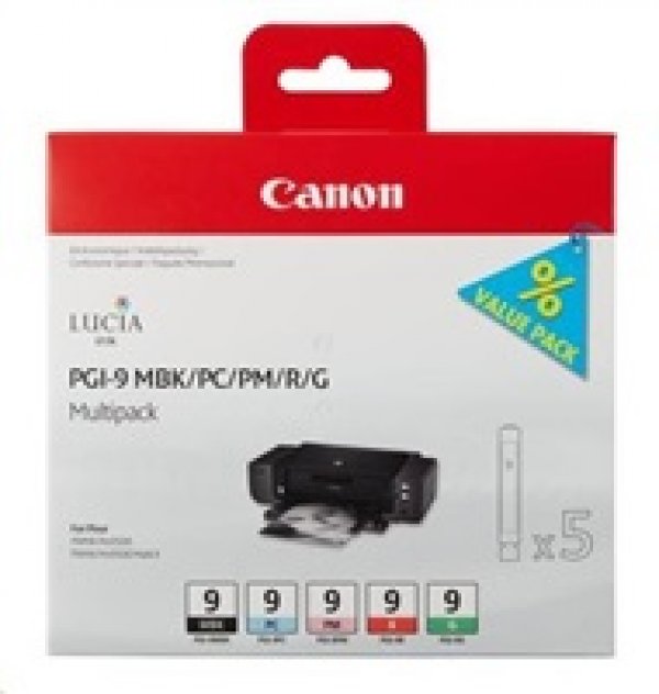 Náplň Canon PGI-9 MBK/PC/PM/R/G 5-pack