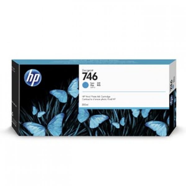 Náplň HP č.746, P2V80A azurová 