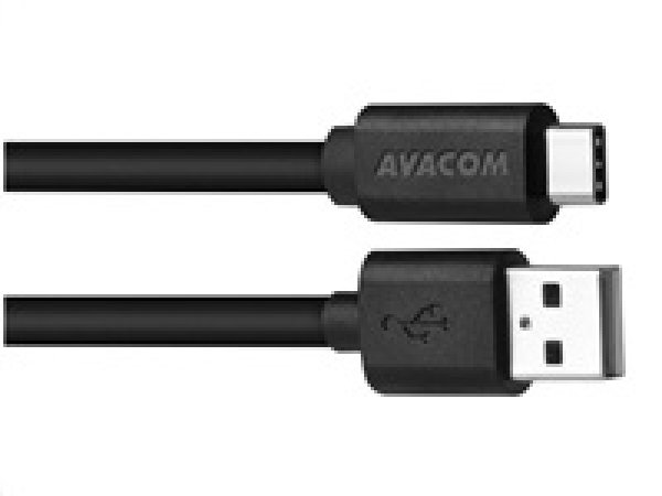 Avacom USB kabel (2.0), USB A samec - USB C samec, 1m, černý