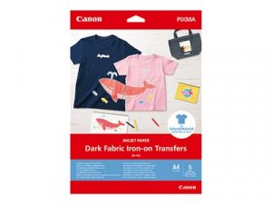 Canon Dark Fabric DF-101 - 170 mikronů - A4 (210 x 297 mm) - 160 g/m2 - 5 listy nažehlovací fólie - pro PIXMA TS7450i