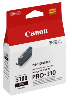 Canon originální ink PFI-5100 PBK, 6952C001, photo black