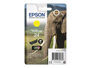 Náplň Epson 24, C13T24244022 žlutá blistr s RF alarmem