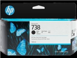 HP 738 130-ml Black DesignJet Ink Cartridge