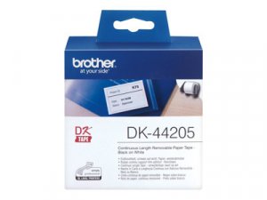 Brother DK44205 - Odstranitelné lepicí - bílá - Role (6,2 cm x 30,5 m) 1 role nálepky - pro Brother QL-1050, 1060, 500, 550, 560, 570, 580, 650, 700, 710, 720