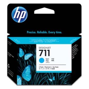 Náplň HP č.711, CZ134A azurová 3-pack